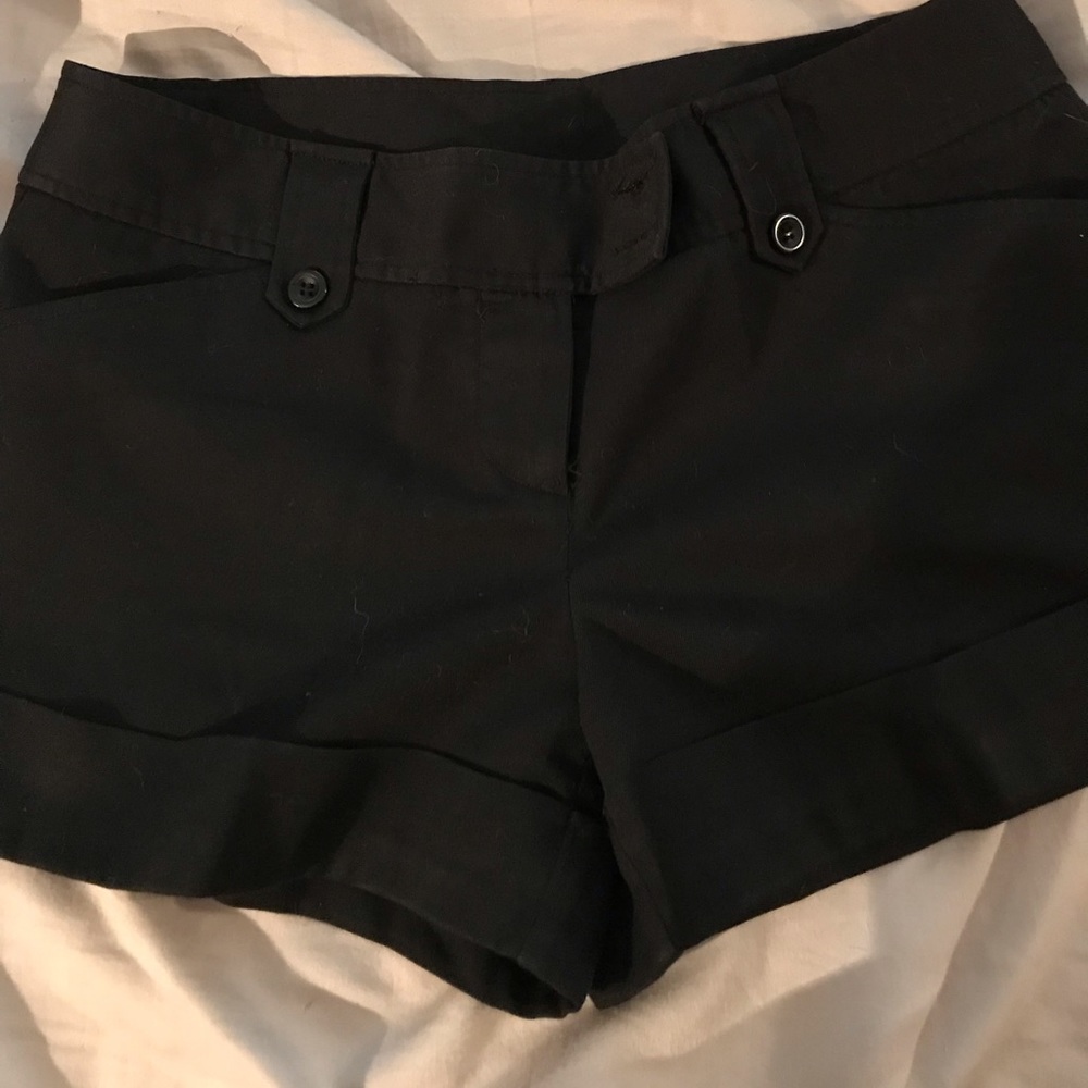 Tracy Evans Black Cuffed Shorts
